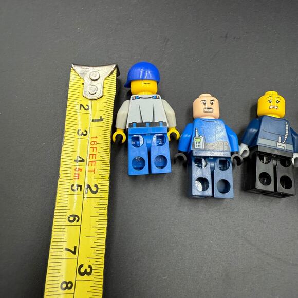 Lego Minifigures Lot of 4 Blue Officer Toy Figures - Picture 4 of 5